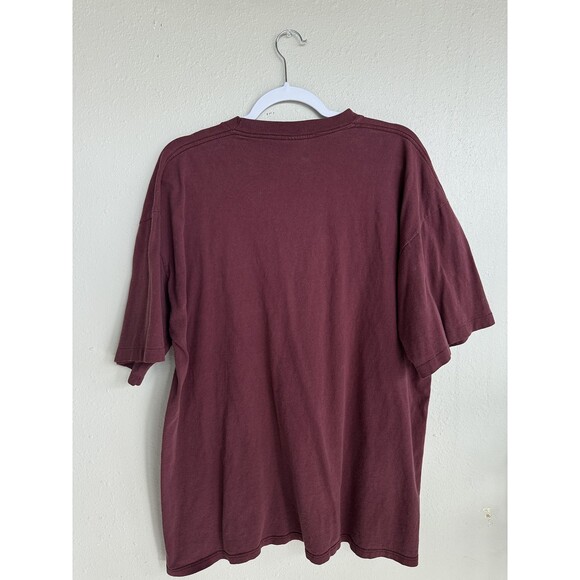 Vintage Paul McCartney World Tour T-Shirt XL Brockum Tag The Beatles Maroon Tee - Picture 7 of 7